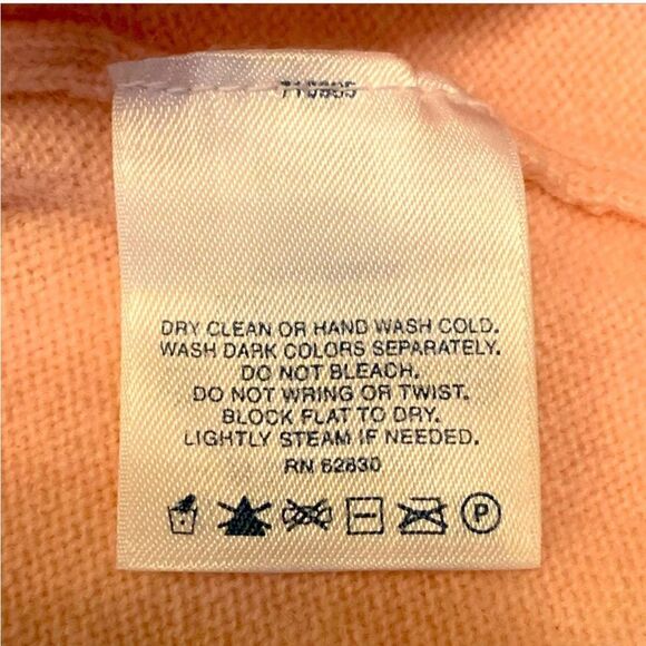 LANDS’ END VTG 100% Cashmere Women Pink Sweater MP 10/12 Boat Neck Long Sleeve. - Picture 8 of 11